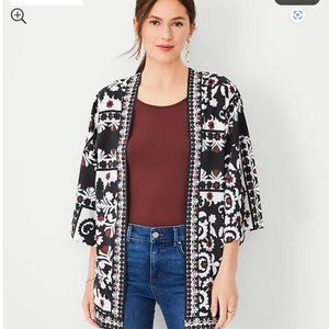 Ann Taylor Scarf Print Kimono (M/L) NWT